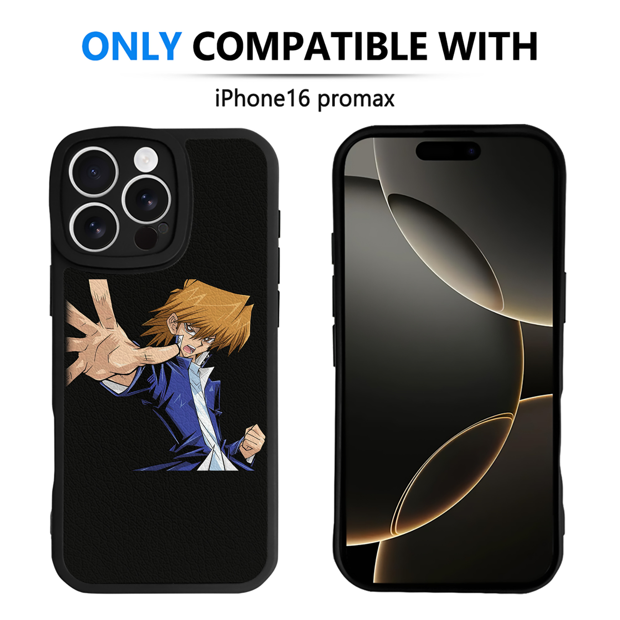 遊☆戯☆王 Yu-Gi-Oh! 【iPhone 16シリーズ対応】シリコンスマホケース（レザー調） 材質：シリコン